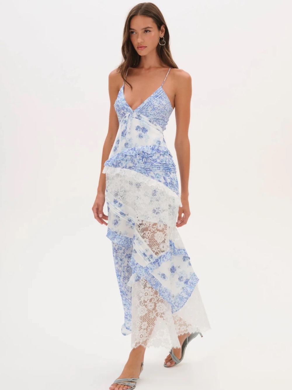 For Love & Lemons Rosalyn Maxi Dress